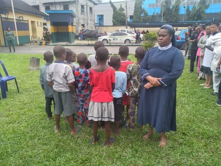 Some rescued children