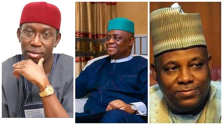 Ex- Minister Femi Fani- Kayode PDP's VP candidate, Ifeanyi and his APC counterpart, Kashim Shettima