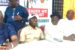 Adams Oshiomhole, Victor Giadom (2nd, 3rd left) at Edo APC stakeholders' meeting