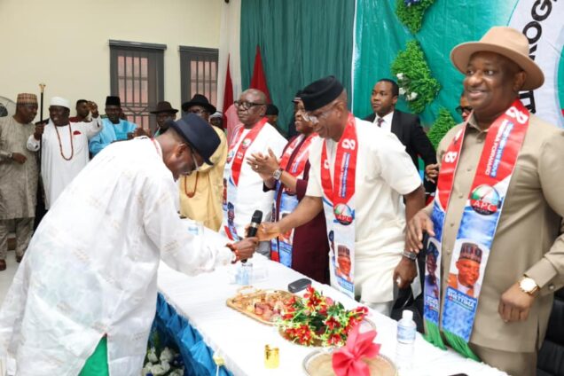Omo -Agege, Festus Keyamo and other members of APC at the occasion