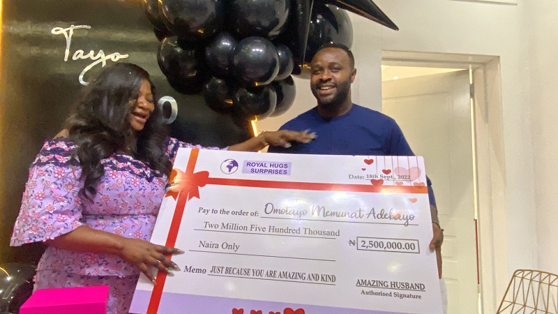 Femi Adebayo celebrates wife at 40 - P.M. News