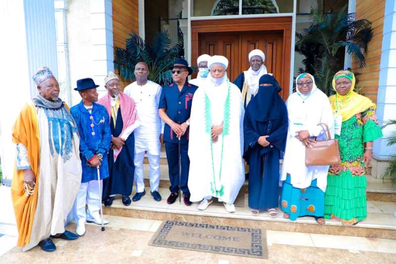 The Sultan with Wike and others