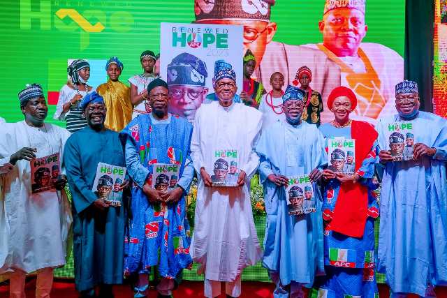 The President, Tinubu and others at the event