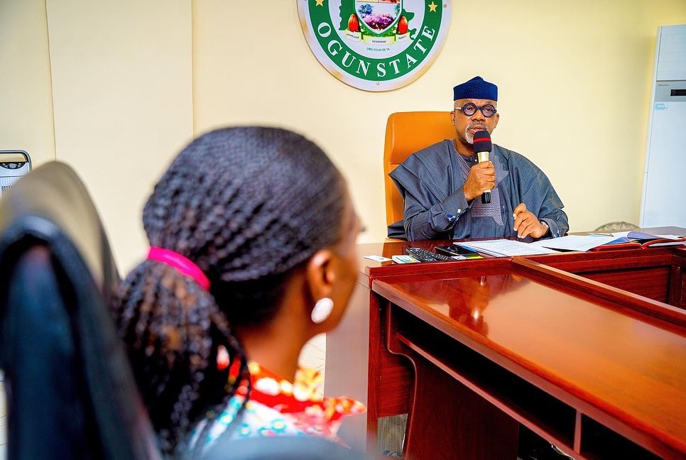 Governor Abiodun hosts Tobi Amusan