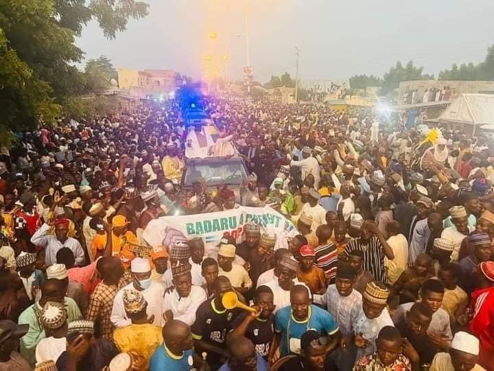 Massive crowd for the APC presidential candidate in Jigawa