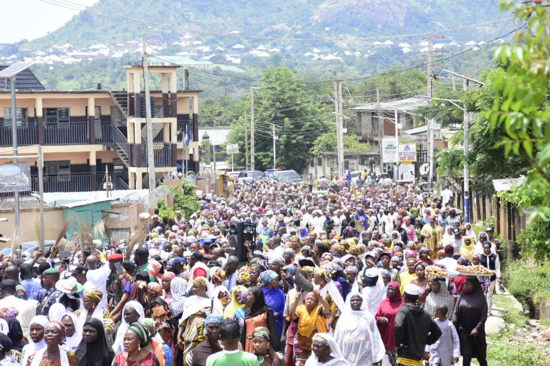 Kogi women stormed streets in Okene for the APC Presidential candidate