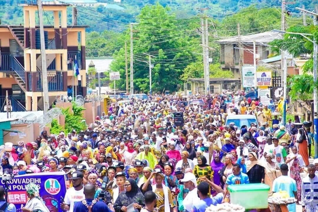 Kogi women stormed streets in Okene for the APC Presidential candidate