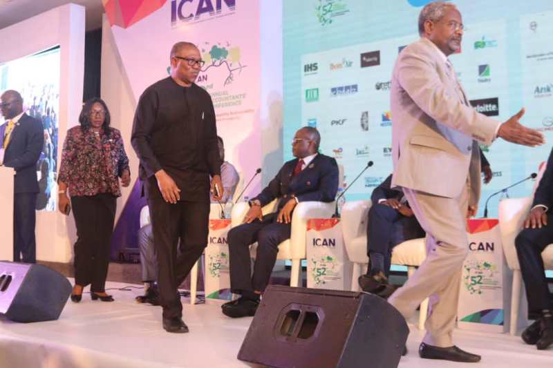 Peter Obi at ICAN's conference