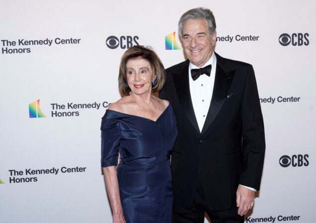 FILE PHOTO: Speaker of the House Nancy Pelosi (D-CA) and her husband Paul Pelosi arrive for the 42nd Annual Kennedy Awards Honors in Washington