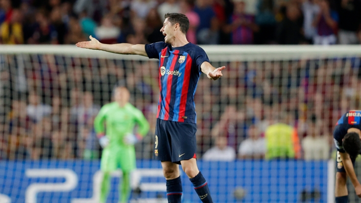 Robert Lewandowski out of Barcelona match against Viktoria Plzen