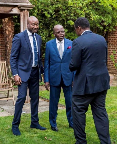 The APC Presidential candidates with partners in London