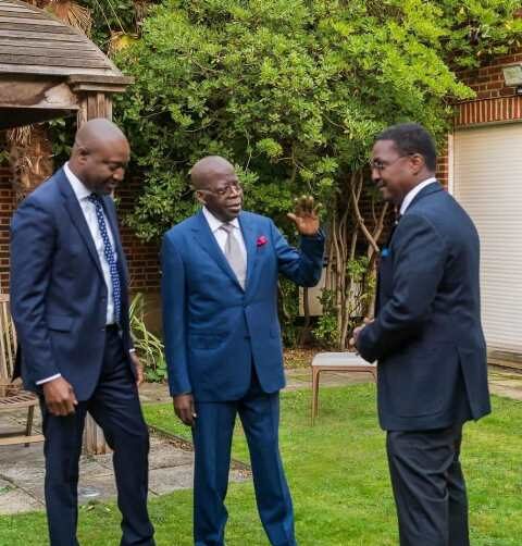 Tinubu with others in London