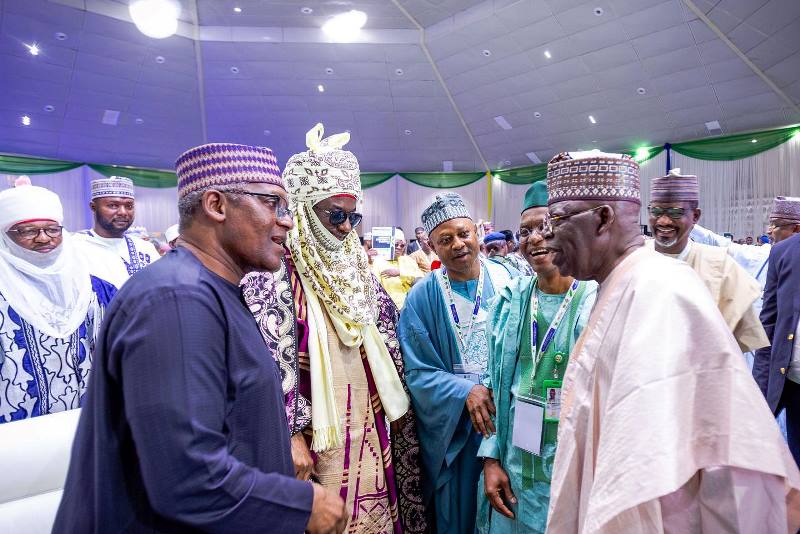 Asiwaju with Aliko Dangote and Sanusi