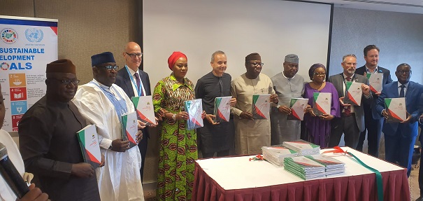 Gov. Kayode Fayemi (6th from right) unveils Ekiti State Development Plan 2021-2050, ESDP 2022- 2050