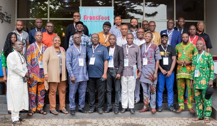 Participants at a two-day intensive training workshop on audit reporting organised by FrontFoot Media Initiative, in Benin, Edo State for selected journalists drawn from print, electronic and online journalists in Edo and Delta, held on 5 and 6 October, 2022.