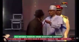 Buhari confers national honours on Akeredolu, Burna Boy, Teni, others