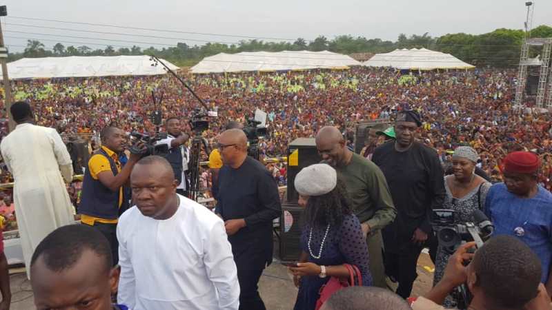 Obi arrived the venue of the programme