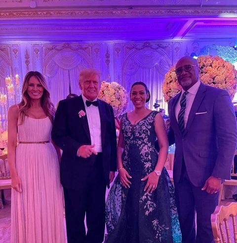 Adefarasin and wife with Trump and Melanie