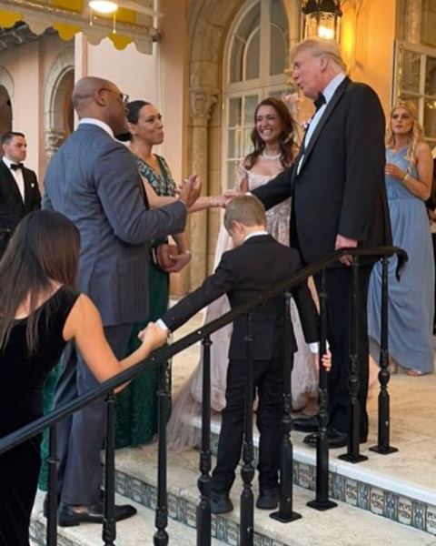 The Adefarasins with the Trumps