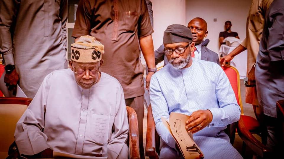 Tinubu and Gbajabiamila at the interactive session