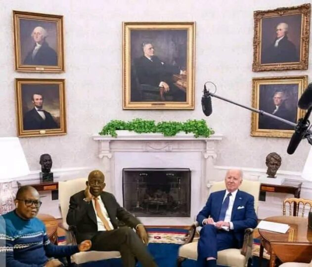 Fake photo of Tinubu and Biden