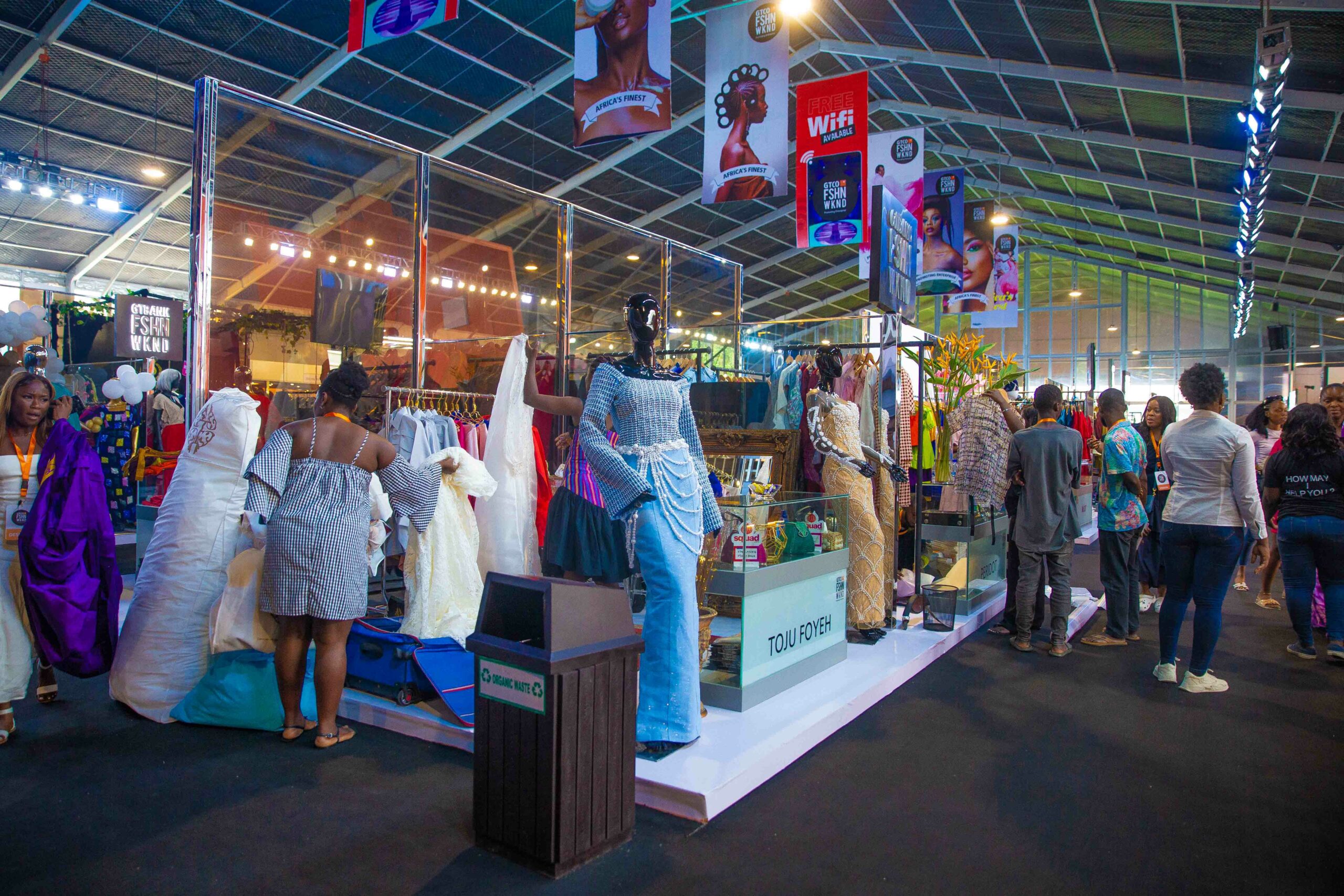 Fashion vendors at the GTCO Fashion weekend 2022 in Lagos scaled