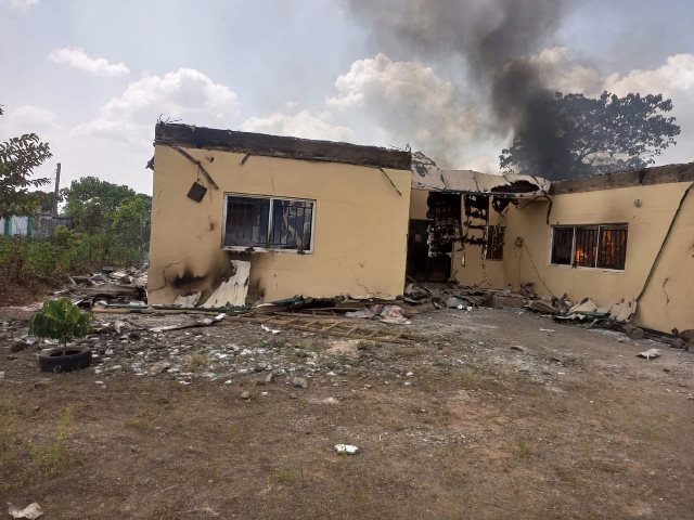 INEC's office set ablaze