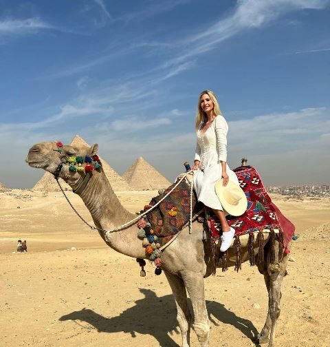 Ivanka Trump on a camel