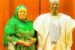 Gov Bello Matawalle receiving State PDP Women Leader, Madina Shehu, after her defection to APC at Gusau Government House on Thursday.