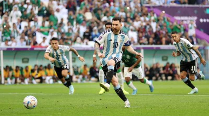 Messi gives Argentina lead from penalty spot
