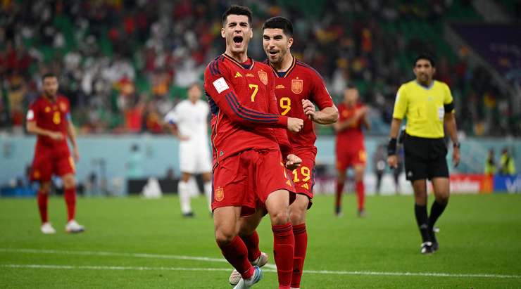 Morata scored for Spain