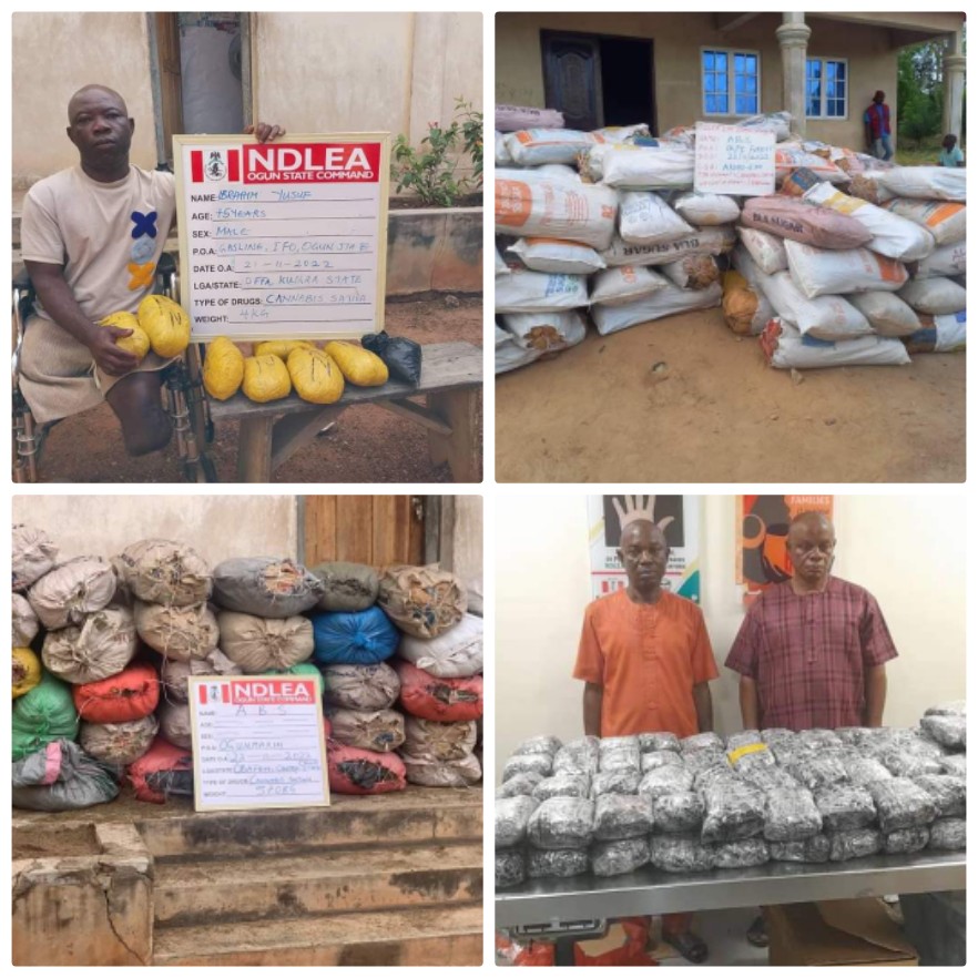 NDLEA uncovers 4kg cocaine soaked in towels; nabs cripple drug dealer, others