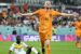 Davy Klaassen celebrates his goal for Netherlands