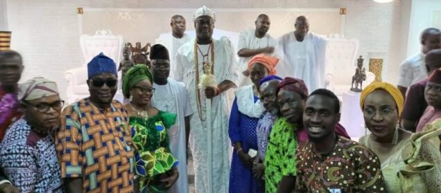 Ooni of Ife and journalists