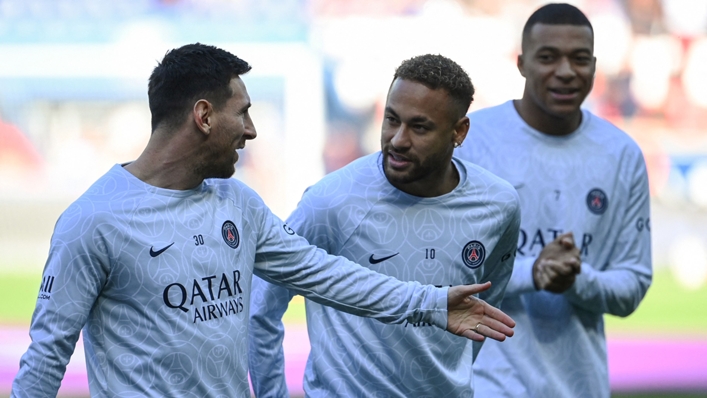 Galtier admits to being worried about fielding Messi, Neymar and Mbappe