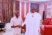 Oshiomhole with Buhari during the visit