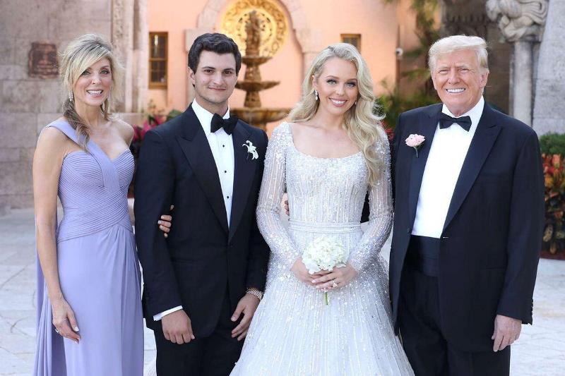 Trump with the couple