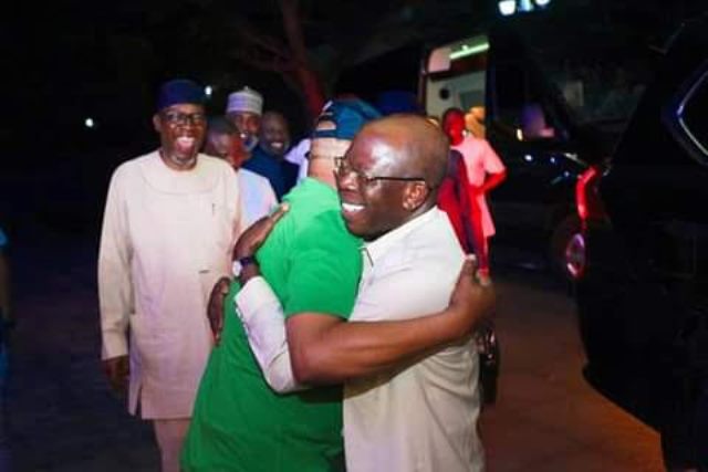 Wike and Oshiomhole embraced