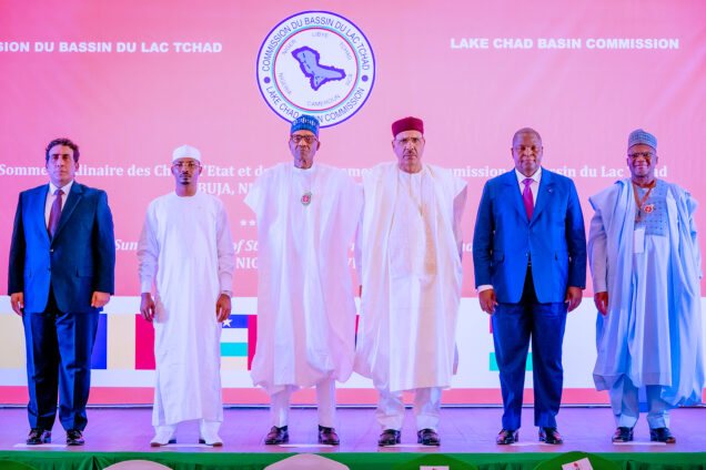 President Buhari and other leaders at the 16th Summit of the Heads of State and Government of the Lake Chad Basin Commission (LCBC) in Abuja