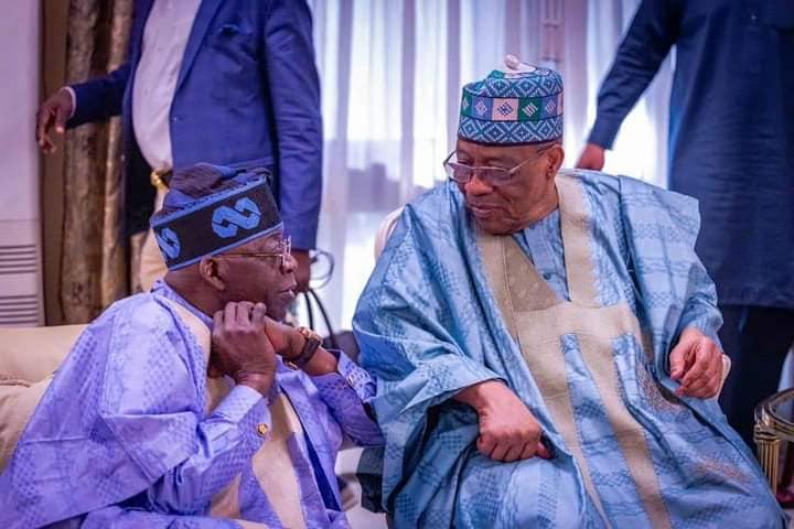 Babangida with Tinubu in Minna