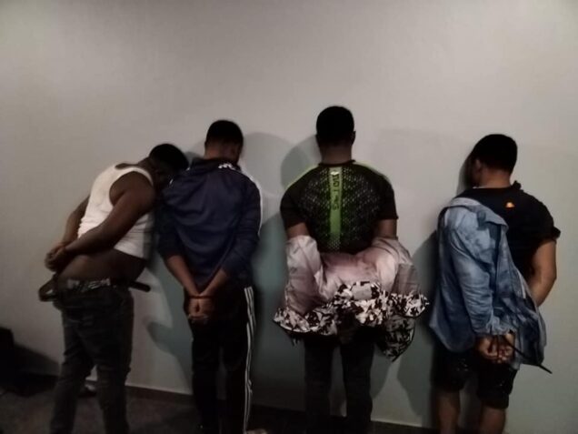 Nigerians arrested by operatives of Tshwane Metro Police Drug Unit, Pretoria, South Africa for allegedly dealing in drug
