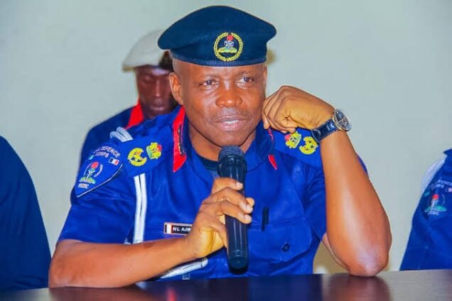 Commandant of Nigeria Security and Civil Defense Corps (NSCDC), Ogun State Command, Commandant Niyi Ajibola