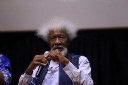 Nobel Laureate Professor Wole Soyinka on Sunday, 20 November at the public presentation of his two-volume collection of essays, Of Power and Freedom  and the forthcoming release of a collection of poems at an event tagged A Special Soyinka Retrospective held at Alliance Francaise, Mike Adenuga Centre in Ikoyi, Lagos.