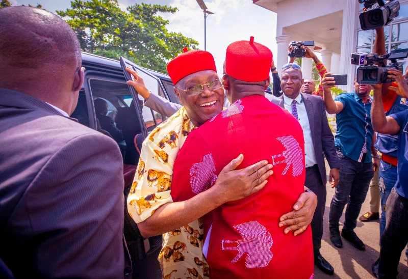 Atiku and Soludo in embrace