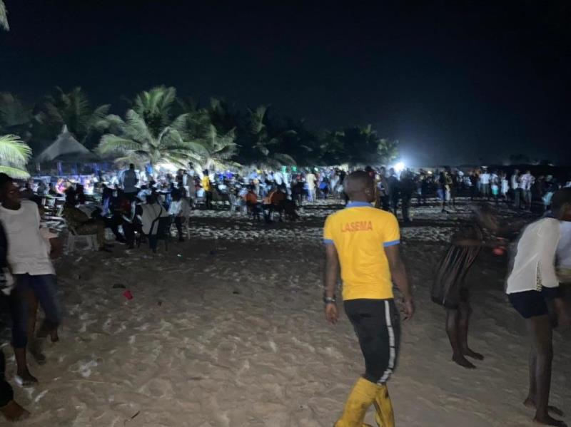 Picnickers at the beach