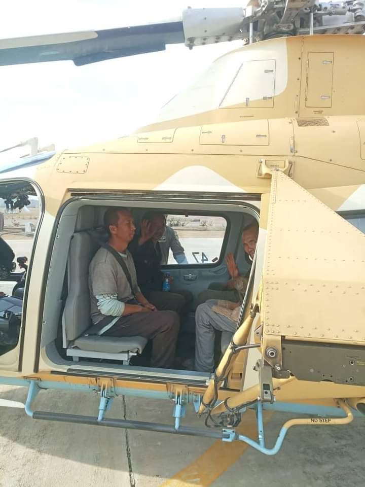 The seven Chinese men rescued by Special forces operatives of Nigerian Air Force  in Kaduna State after over 5 months in captivity