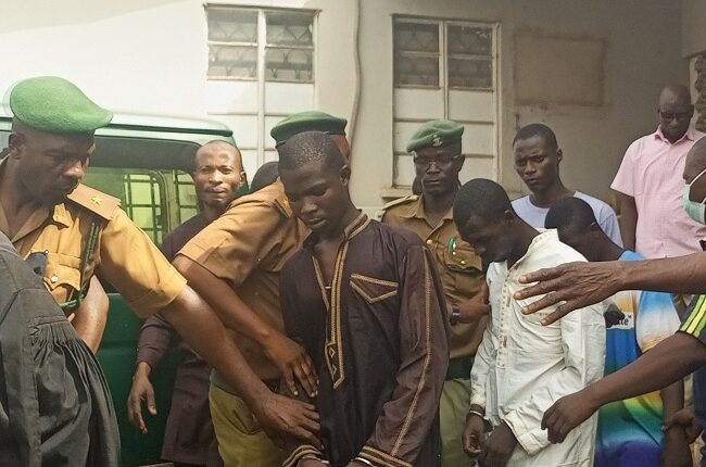 Court sentences three suspects to death for murder and rape of one Olajide Blessing Omowumi, a 300 level student of the University of Ilorin.