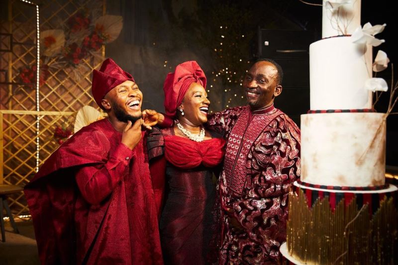 Pastor Enenche with the couple