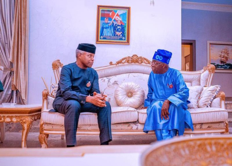 Osinbajo visited Tinubu in Abuja