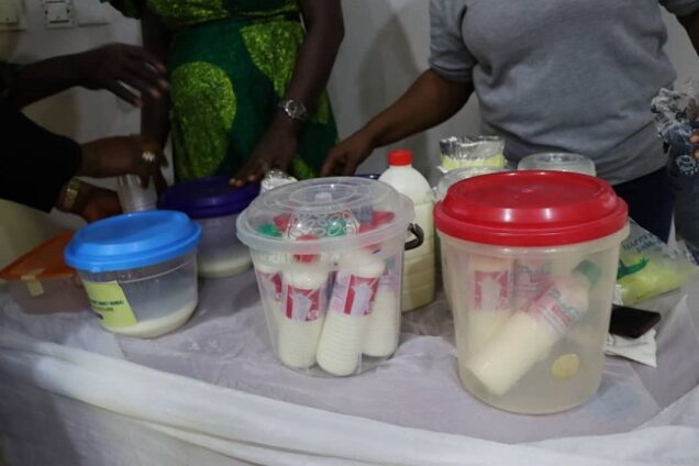 National Biotechnology Development Agency (NABDA) displaying the yoghurt starter culture to stakeholders